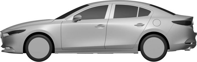 ［意匠登録］新型Mazda3 SEDANのエクステリアデザイン