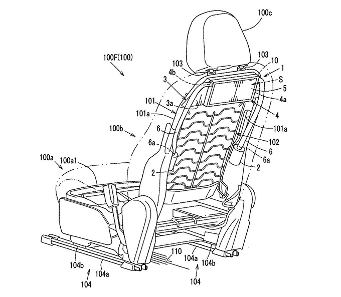 ［特許］マツダ、後席用エアバッグの新たな特許を取得