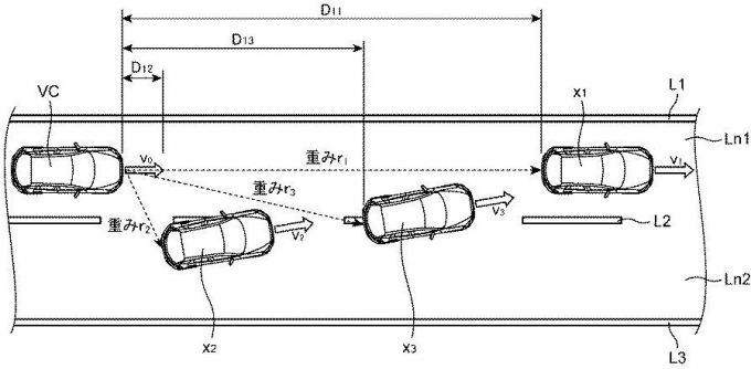 マツダ、仮想車両を追従走行のターゲットにする特許を出願