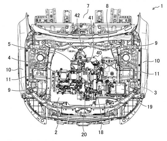 マツダ、MX-30 R-EVの蓄電装置保護構造の特許取得