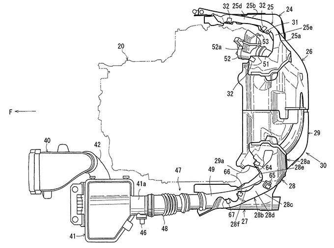 マツダ、ラージ商品群のエンジンカプセルカバーの特許出願
