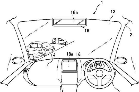 マツダ、電子ルームミラーを含む車両用表示装置の特許を取得