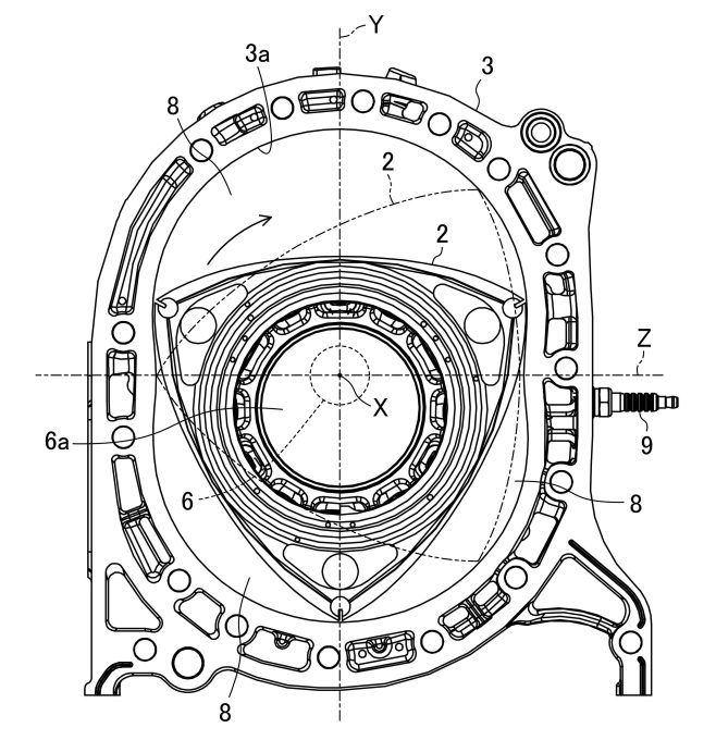 マツダ、ロータリーエンジンの燃費を向上する特許を出願