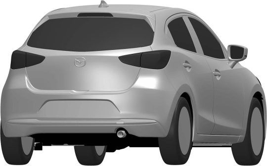マツダ、新型Mazda2のエクステリアデザインを登録