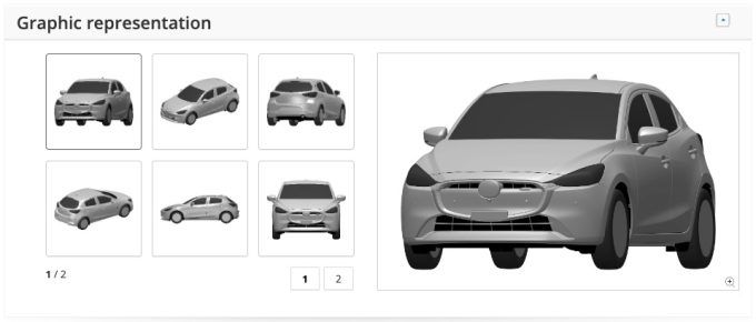 マツダ、EU域内で新型Mazda2のエクステリアデザインを意匠登録